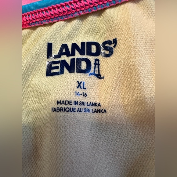 Lands’ End Size XL (14-16) Striped Swim Top NWT - Picture 3 of 7